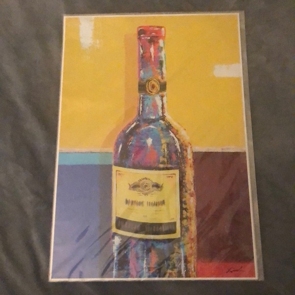 Wine Bottle Print - Picture 1 of 7